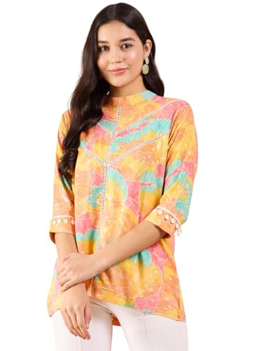 Image of Modeve Women Multicolor Banded Collar Top