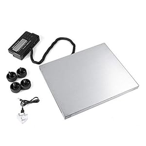 Industriële weegschaal, digitale postweegschaal, waterdicht, van roestvrij staal, basis met display, draaggewicht 150 kg…