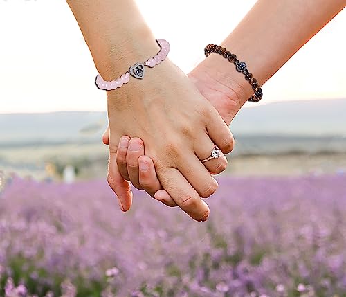 Image of DS 100 Languages I Love You Couples Bracelets, I Love You Projection Bracelet Friendship bracelet Couples Gifts To My Lover Mon Boyfriend Girlfriend Wedding anniversary Lover's gift box packaging(J)
