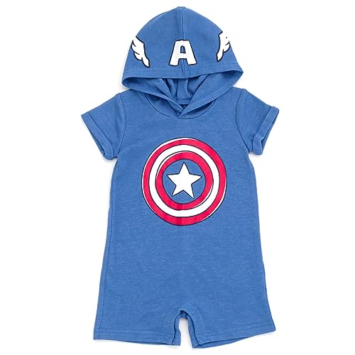 Image of Marvel Avengers Spider-Man Captain America Hulk Miles Morales Cosplay Romper Newborn to Toddler