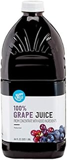 Amazon Brand - Happy Belly Grape Juice from Concentrate, 64 Ounce