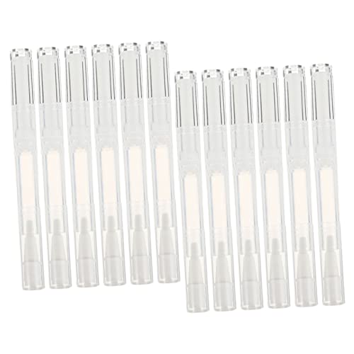 VALICLUD 15Piezas Bolígrafos Transparentes Vacíos Aceite de Aplicadores Reutilizables de Crecimiento de Pestañas Cosmético Portátil