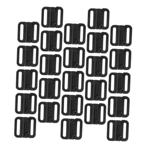 NOLITOY 100 Sets Underwear Button Bra Accessories Women Bra Front Clasps Bra Front Closing Clasps Breastfeeding Bras Front Buckles Breastfeeding Bra Front Clasp Bra Clasp Plastic Black