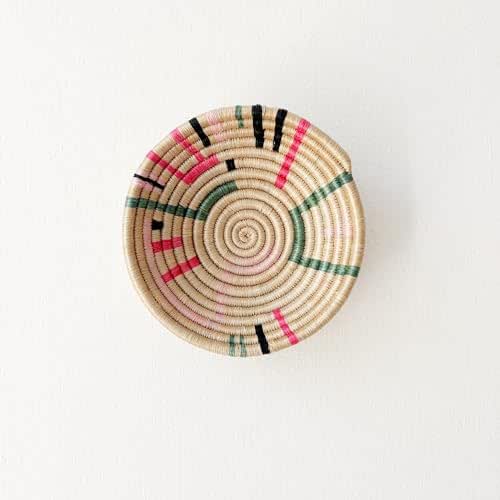Amazon.com: Mini African Basket- Rongo/Rwanda Basket/Sisal & Sweetgrass ...