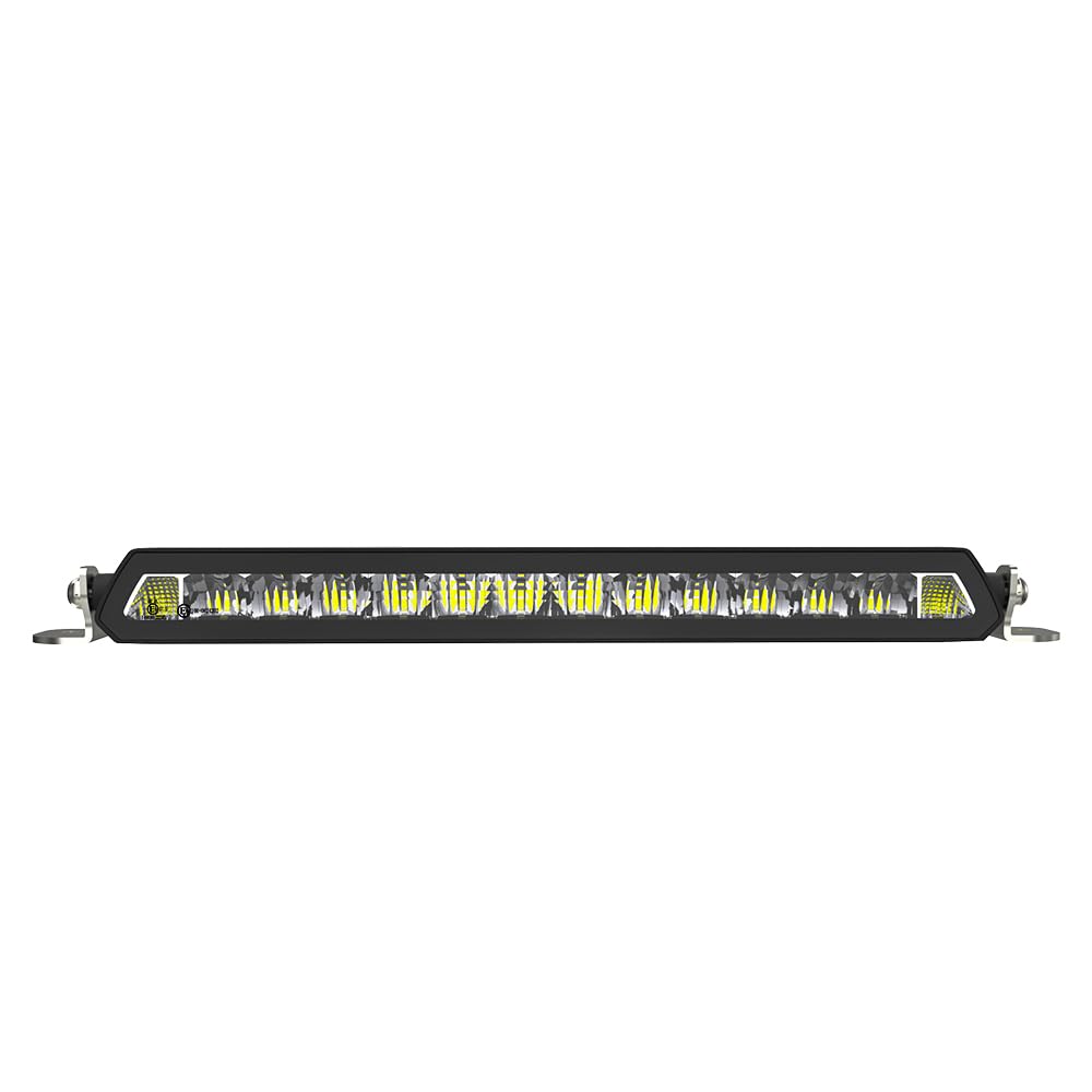 Barra LED Homologada 21" Largo Alcance 80W 8000lm – Luz Blanca 5700K con 20 Leds Alta Potencia IP67/IP69K ECE R149 Compatible 12V/24V con Soportes Incluidos