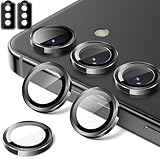 Zeking (2 Set) for Samsung Galaxy A17 5G Camera Lens Protector, Scratch-Resistant HD Clarity Ultra-Thin 9H Tempered Glass with Aluminum Edging, Individual Metal Lens Cover (Black)