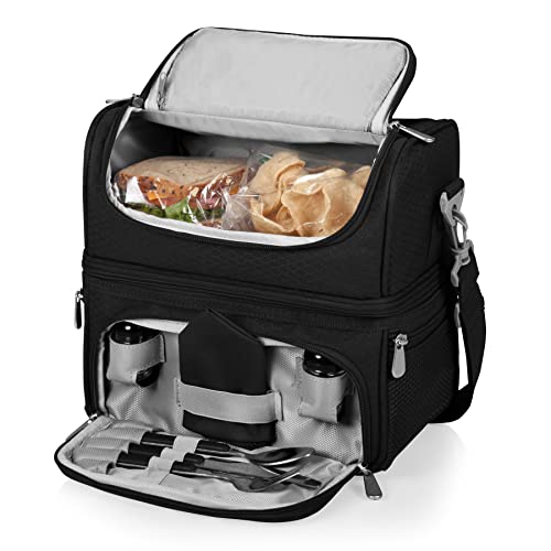 Image of PICNIC TIME NFL unisex-adult NFL Pranzo Lunch Bag, Insulated Lunch Box with Picnic Set, Lunch Cooler Bag