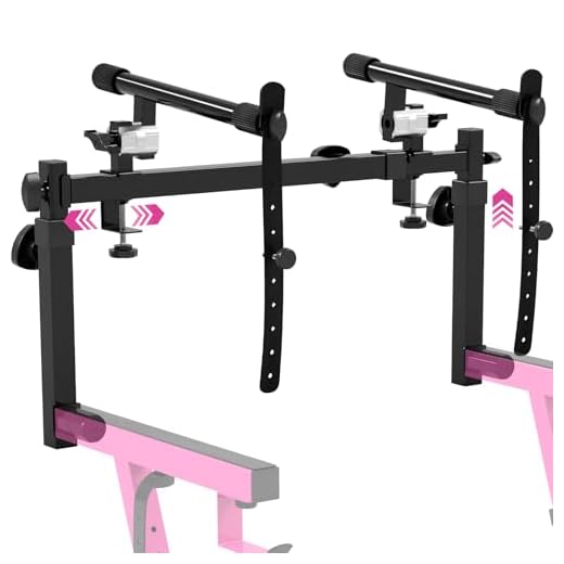 Liquid Stands 2 Tier Keyboard Stand Attachment - Adjustable Electric Digital Piano Stand for 54 - 88 Key Music Keyboards & Synths - Double Stand Extender for Square Tube Z Style Stands