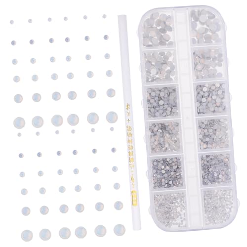 TOVINANNA 1Set Nail Charms for Manicure Art Compartment Nail Decorations Kit Nail Gems for Women for Nail Design Special Occasions