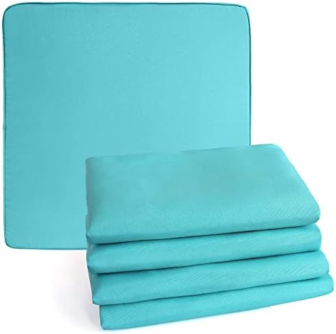 Glogex Outdoor Cushion Covers for Patio Furniture - 24x24x4, Set of 4 Waterproof Slipcovers, Water Resistant Patio Cushion Covers Replacement
