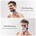 PHXCHAM Rechargeable Waterproof Electric Shaver, Electric Razor for Men, Wet & Dry Shaving with Pop-up Trimmer, 1 Hour Fast Charging, for All The Men in Your Life