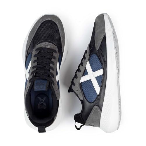Baskets Munich Mixte Loop 03 chaussures de sport basses grises - 5