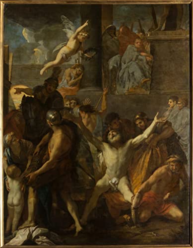 Impression toile La Crucification de saint Charles Le Brun affiche decoration salon