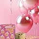 Glick Kleine Geschenktüte Cakey Pink - Luxuriöse recycelbare Tasche für besondere Geschenke - 14 x 14 x 6 cm - Hochwertiges Papier - Ideal für Geburtstage & Feiern