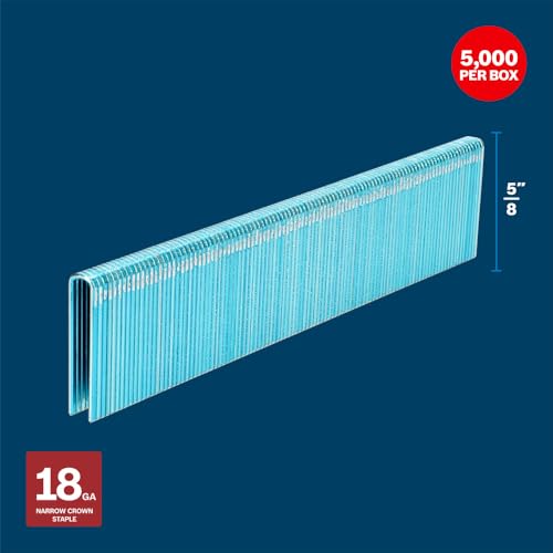 Image of Bosch GTH18G062GV - 5 /8 in. 18ga Narrow Crown Staples (5000 Per Box)