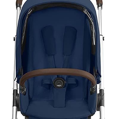 Cybex Talos S Lux Stroller, AllTerrain Wheels, FrontFacing or ParentFacing Seat Positions, OneHand Fold, Multiposition Recline, Navy Blue