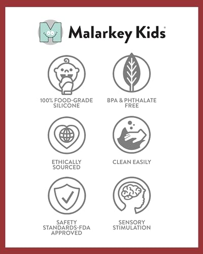 Image of Malarkey Kids Holiday Gift Pack: Munch Mitt and Chew Cube Duo - Perfect Teething Treats for Babies and Toddlers - Red