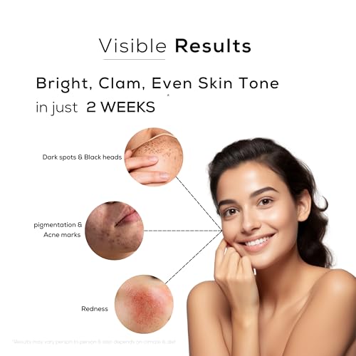 Image of Advanced Brightening Chamomile & Vitamin C Face Serum for Pigmentation, Dark Spots & Redness | Alpha Arbutin, Niacinamide & Hyaluronic Acid | Lightweight Brightening Face Serum for Indian Skin | 30ml