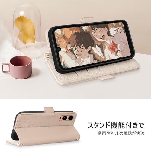 undefined CASSYOOK Arrows We2 ケース 手帳型 アローズ F-52E ケース 手帳型 財布型 カバー カードポケット付き Arrows We 2 スマホケース 手帳型 全面保護 Arrows We 2 スマホケース 手帳型 カード収納 横置きスタンド機能 高級PUレザー おしゃれ 上質な手触り 擦り傷防止 ケース(アプリコット) の商品画像 4