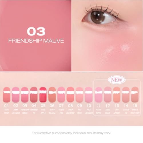 Image of PERIPERA SYRUPY TOK CHEEK Liquid Blush| Dewy Finish with Long-Lasting Hydration, Buildable & Blendable Color, Natural Glow for Cheeks, Safe for Sensitive Skin (03 FRIENDSHIP MAUVE)