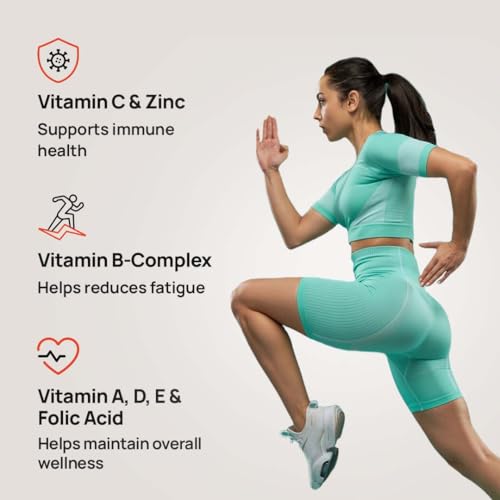 Image of A to Z NS Daily Multivitamin Tablets - Zinc & Vitamin C for Immunity, B-Complex & Essential Nutrients for Energy & Wellness, Doctor Recommended - 60 Tablets