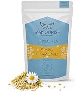 TeaNOURISH Simply Chamomile Herbal Tea | CAFFEINE-FREE | Calming &amp; Relaxing Chamomile Sleep Tea |...