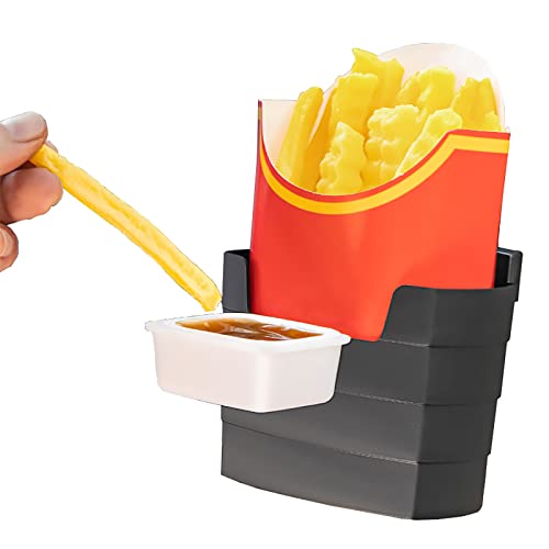 Porte-frites de voiture ultra durable avec support sauce combo pack