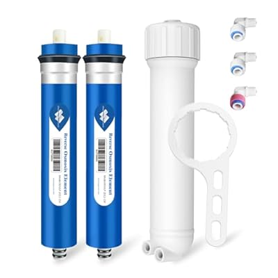150 GPD Reverse Osmosis Membrane and Housing Kit, Membrane Solutions RO with 1812 Housing Set