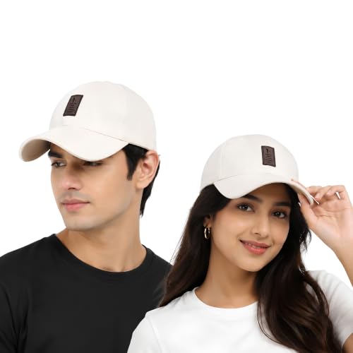 Image of Cap for Men Women Topi Unisex Head Branded Boy's Girl's Caps Adjustable Strap Summer Sports Cricket Gym Dance Cotton Free Size