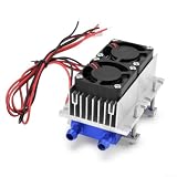 Kit di raffreddamento a semiconduttore da 144 W, modulo frigorifero fai da te da 12 V, ventola compatta Peltier per casa degli animali domestici e mini frigo 9,1 x 5,1 cm