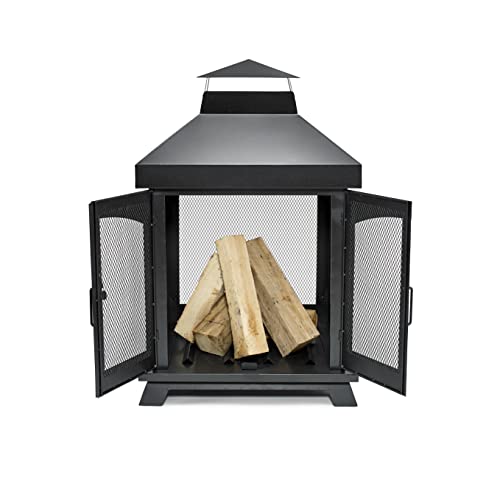 Endlesssummer45woodburningsteeloutdoorfireplace  Urban Country Home Decor Endless summer 45 wood burning steel outdoor fireplace  urban country home decor