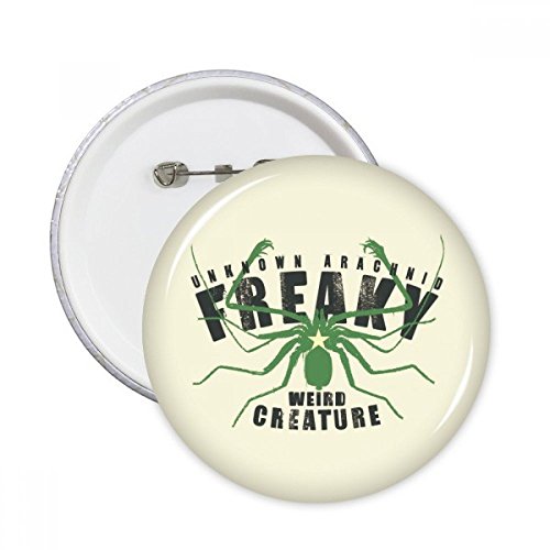 Badge rond araignée verte et étoile pour personnaliser vos vestes et sacs au quotidien