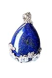 100% nuevo Zeeda Mujeres Angel Lagrimas Agua Gota Semi-Preciosas Piedras Colgante - Lapislazuli