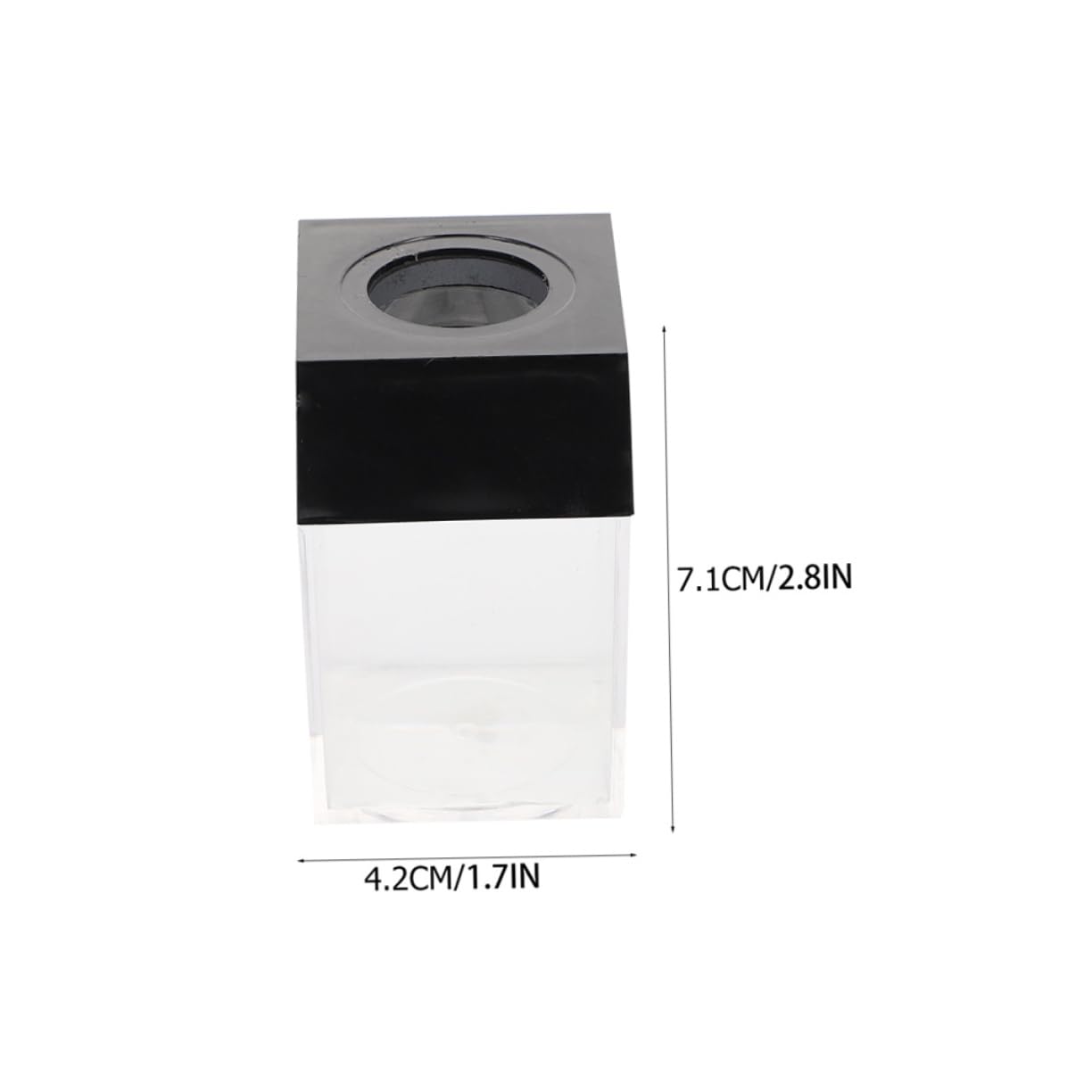 SHINEOFI 10pezzi Dispenser Magnetico Per Graffette Da Contenitore Quadrato Trasparente Con Coperchio Rimovibile Per Ufficio e Studio Capacità Elevata e Design Elegante