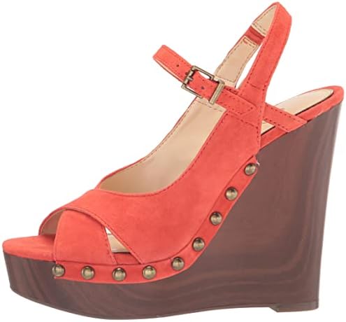 Jessica Simpson Women's Tausen Wedge Sandal, Montecito Orange, 5 | Image 7