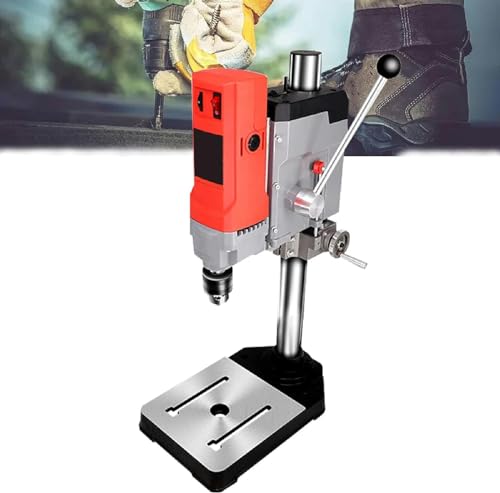 Image of Benchtop Drill Presses Drill Press Bench Stand, Pillar Bench Drill Machine 6 Gears Adjustable Speed Press Workbench - Home DIY Tools