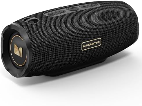 Monster S380 Bluetooth Speaker, Portable Speaker with 40W Stereo ...
