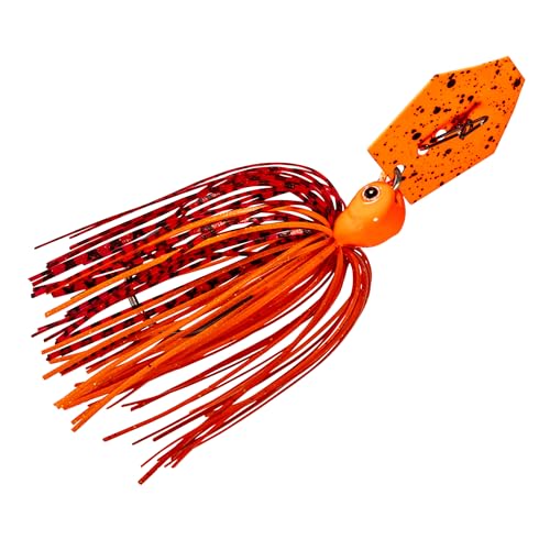 Z-Man CBJH12-21 Chatterbait Jackhammer 1/2 Oz Fire Craw Orange