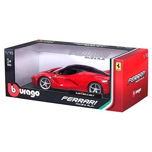 Bburago B18-16001R - Escala 1:18, Modelo Fundido Laferrari from The Race and Play Series