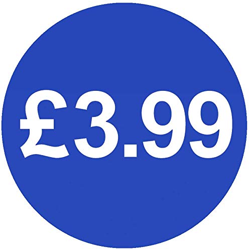 30mm Price Stickers Pack of 500 - Bright Blue - £3.99