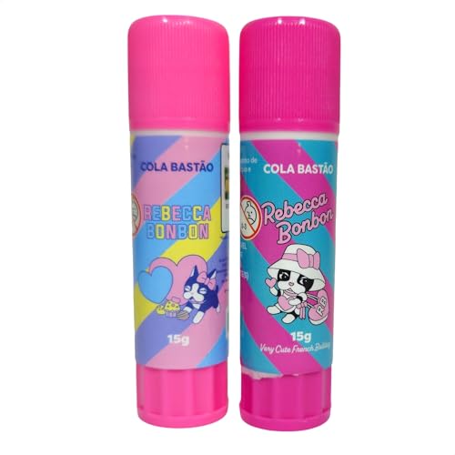 Cola Bastão Kit 2 Unidades 15g Rebecca Bonbon (Rosa)