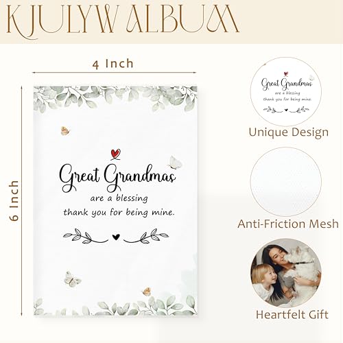 Álbum de Fotos Great Grandma Gifts 4x6, Regalos para el Día de la Madre y Cumpleaños, Álbum pequeño para 18 bolsillos que sostiene 36 fotos miniatura 7
