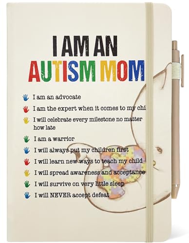 Cadeau d'encouragement pour maman autiste carnet ligné stylo