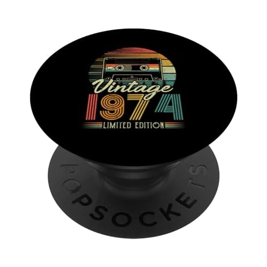 1974 Vintage Cumpleaños Retro Edición Limitada Hombres Mujer PopSockets PopGrip Intercambiable