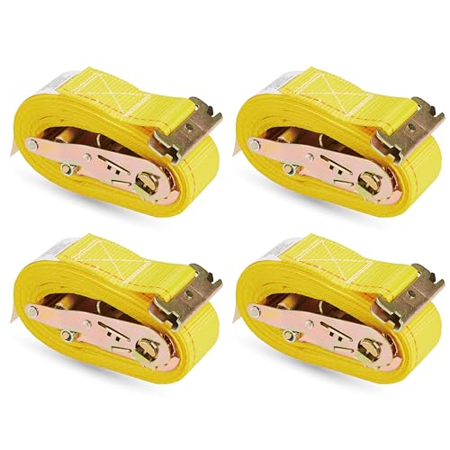 4 Pack E-Track Ratchet Straps 2" x 20' x 4,400 lbs Strength for Cargo Tie Down in Enclosed Trailer & Van by KODIAK STRAPS by KODIAK STRAPS - Used condition - US$38.66