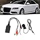 Kuuleyn Auto Bluetooth AUX-Modul, Bluetooth AUX Modul 2 Cinch-Kabeladapter mit Freisprechmikrofon Für Universalauto