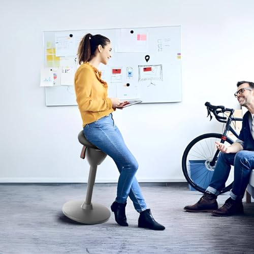 Image of Wobble Stool Standing Desk Stool, Height Adjustable 19-27 inch, Encourage Good Posture, Non-Slip Base, Ergonomic Standing Desk Chair for Office and Classrooms