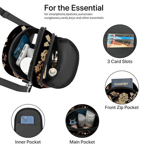 Yrebyou Small Crossbody Bags for Women Casual Cell Phone Purse Waterproof Over Shoulder Handbag with Card Slots4