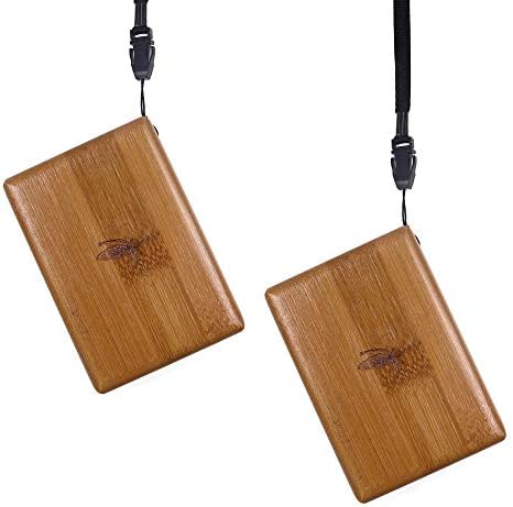wifreo2 PCS Bamboo Wood Fishing Fly Box Two-Sided Lightweight Fly Box