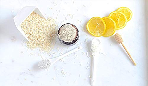 SKIN BRIGHTENING Face Clay Mask Powder | 100% Natural & Organic, Rice, Honey, Lemon, Coconut Powder, Essential Oils | Exfoliation, treat blemishes, pigmentation and anti-aging | 2 Ounce